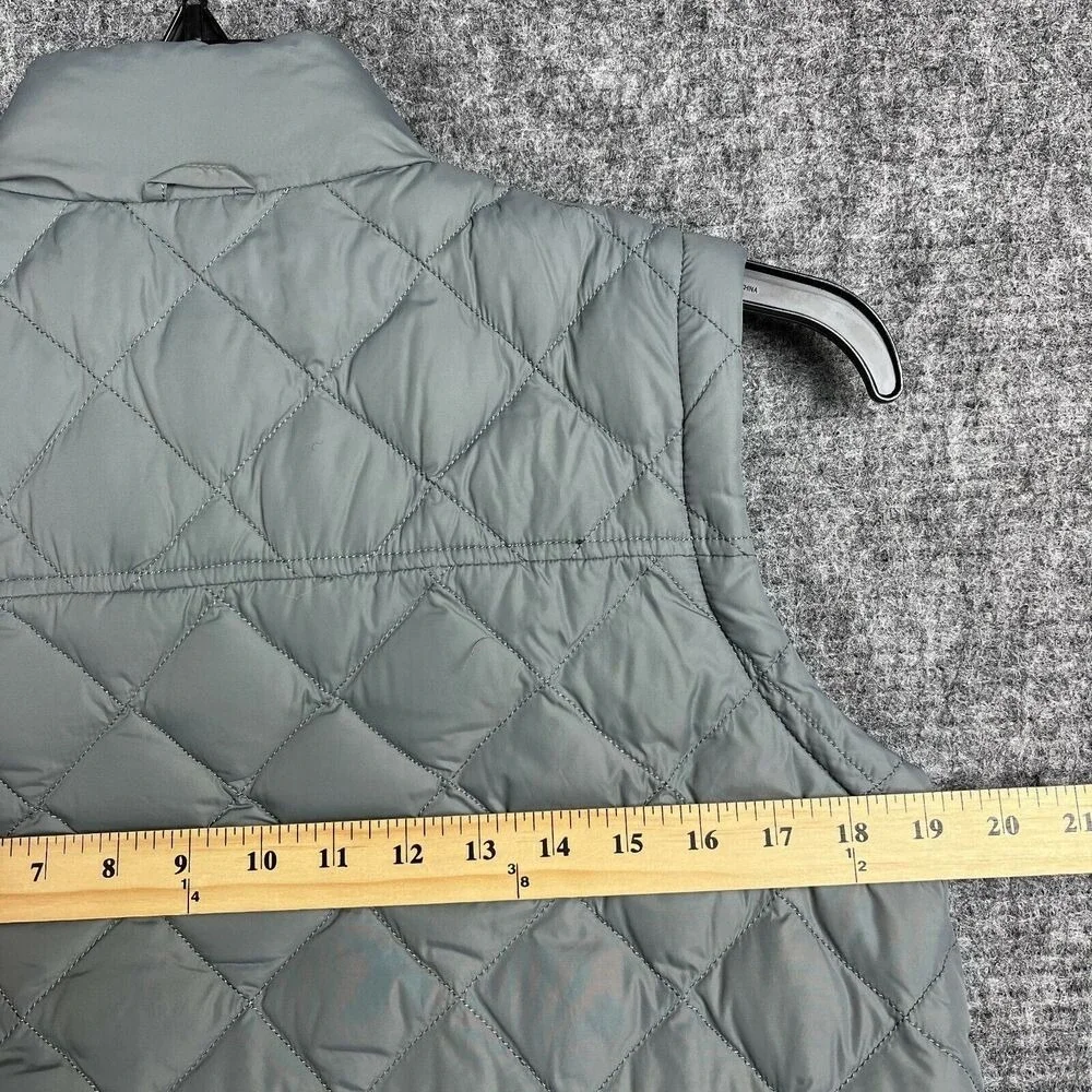 Lands End Kids Quilted Puffer Vest Full Zip Sleeveless Layering L 14-16‎ Girls